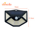 solar led light outdoor motion sensor for garden, 112 led solar sensor wall light